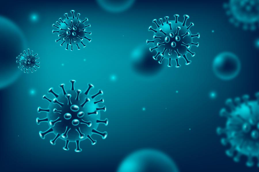 Coronavirus close up image